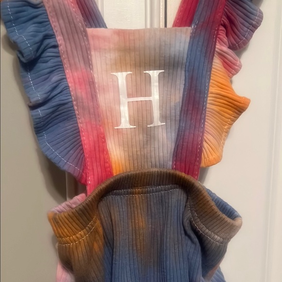 Colorful Ruffled Kids One Piece - Picture 3 of 8